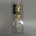 MioHHR Solid Stainless Steel Band Compatible with Apple Watch 38mm(Series 3/2/1) 40mm(Series SE/6/5/4) 41mm(Series 9/8/7) Metal Strap with Soft TPU Case for iWatch Bands for Women and Men, Gold