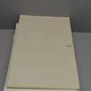 Gowee Extra Large Toy Storage Box with Lid, Sturdy Toys Storage Chest Bin Organizer Basket with Dividers for Kids, Boys, Girls, Nursery, Closet, Bedroom, Playroom 35.5"x17" x17" (Beige and White)