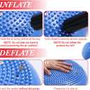 Libima 4 Pcs Wiggle Seat for Sensory Kids Inflated Wobble Cushion Sensory Seat Cloud Design Flexible Seating for Classroom Elementary Balance Disc for Kids Adult Pet Training