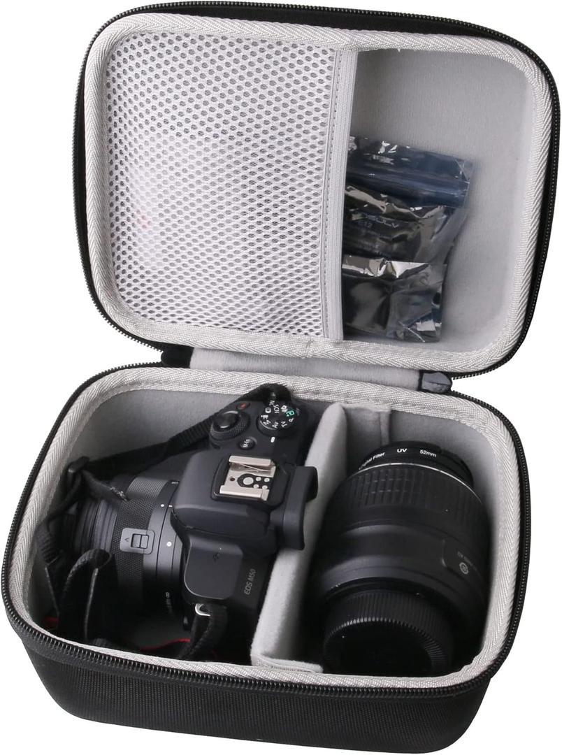 Hard EVA Carrying Case Compatible with for Canon EOS Rebel T100 DSLR Camera/EOS Rebel T8i EF-S/Rebel T7 DSLR Camera/EOS M50 Mark Kit Camera case