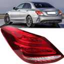 LED Tail Lights Compatible with Mercedes Benz W205 C300 2015 2016 2017 2018, Left Brake Turn Signal Taillight, W205 Driver Side Taillamp Replacement