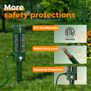 TESSAN Outdoor Power Stake Light Timer Waterproof, Wireless Remote Control, Yard Stake Countdown Timer2, 4, 6, 8 Hour, 6 Outlets, Dusk to Dawn for Lights and Garden Courtyard Decoration