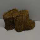 Valpeak Snow Boots for Women 2024 Furry Boots Winter Knee High Flat Heel Fluffy Faux Fur Boots, Size: EU 41 – US 11