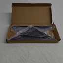 Matte Black Corner Shower Shelf 10" Triangular Stainless Steel Bathroom for Tiled Wall, 2 Pack No Drilling