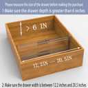 8 Pack Adjustable Drawer Dividers for Clothes,6" High Expandable From 12-20" Clear Drawer Organizers, PC Plastic Separators for Dresser/Bedroom/Bathroom/Kitchen/Office Storage