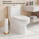 Toilet Paper Holder Stand Holding Up to 5 Paper Rolls, Free-Standing Spare Rolls Storage Holder, Stainless Steel (Brushed Gold)