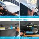 Car Windshield Sun Shade Sunshade Compatible with Chevy/Chevrolet Bolt EV (Not for Bolt EUV) 2024 2023 2022-2017 Accessories, Foldable Car Front Window Sun Shield Visor