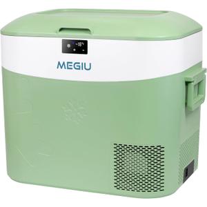 Car Fridge Portable 12 Volt Refrigerator 23 Quart (22 Liter) Freezer Compressor Cooler 12V/24V DC 110240 V AC for Outdoor, Camping, Travel, Home Use -18~+15 (Green)
