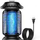 CLEVAST Bug Zapper Outdoor - Electric Mosquito Killer with UV Light, Waterproof Fly Trap for Patio, Yard, Garden, Indoor Use, Black Insect Zapper Lamp - Vintage