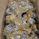 Dandat 100 Pcs Charger Plate Bulk 13'' Floral Reef Plates with Napkin Ring Plastic Dinner Charger Hollow Out Flower Napkin Holder Plastic Plate for Table Setting Wedding Party (Gold)