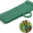 Hook＆Loop Garden Plant Cable Ties, Adjustable Garden Nylon Ties for Supporting Plant and Vines, Multi-Functional Ties(100 Pcs, 8 Inch, Green)