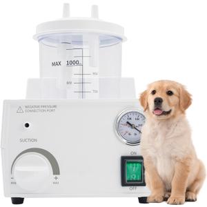 Portable Veterinary Suction Machine for Home Use with 1000ml Capacity, 110V Electric Suction Machine with Adjustable Power, Low Noise