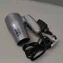 Conair Compact Hair Dryer with Folding Handle, 1875W Travel Blow Dryer with Diffuser and Concentrator Attachments, 2 Heat & 2 Speed Settings, Dual Voltage, Grey