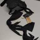 Halloween Cat Costume Accessories for Women, 5PCS Cute Black Cat Mask Ears and Tail Set, CatClaw Gloves Necklace for Adults Party Masquerade Cosplay