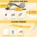 QUEWEL Lash Clusters Kit Multi-type Mixed Eyelash Clusters 176Pcs with Lash Bond and Seal, Cluster Lashes Tweezers, DIY Lash Extensions Kit can Create Kinds of Effects for personal(QU23+QU24+QU25 Kit)