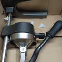 Eurolux Cast Iron Citrus Juicer | Extra-Large Commercial Grade Manual Hand Press | Heavy Duty Countertop Squeezer for Fresh Orange Juice (Bonus Stainless Steel Cup) (Black)