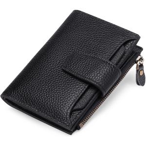 FALAN MULE Small Wallet for Women Leather Bifold Compact RFID Blocking Small Womens Wallet Purse | Compact Size, RFID Blocking, Includes Coin Pouch, Card Holders, 14 Slots
