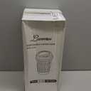 Lamosi 16 OZ Disposable Coffee Cups with Lids 50 Pack, Paper Insulated Corrugated Ripple Wall Cup for Hot Beverages (Blue)