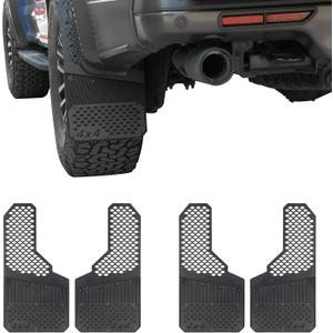 Mud Flaps Heavy-Duty for Pickup Trucks & SUVs, Universal All-Weather Splash Guards, Front & Rear Protection Against Mud, Rocks & Road Debris,Durable for Off-Road Use, 4PCS (OEM Black Style)