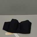 OEAK Women's Strapless Bras Push Up Bandeau Bra Non Slip Wireless Supportive Padded Bras Seamless Comfortable Tube Bra Black X-Large