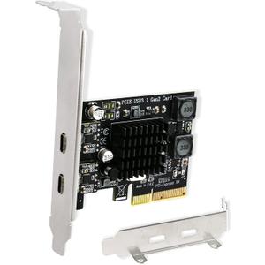2X 10Gbps Max Speed USB-C Ports PCIE USB 3.1 GEN 2 Expansion Card for Windows, MAC OS and Linux PCs, Built in FebSmart Self-Powered Technology, No Need Additional Power Supply (FS-C2-Pro)