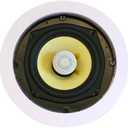 Monoprice 2-Way in-Ceiling Speakers 8 Inch (Pair) 80W Nominal, 160W Max, 8 Ohms, 9.65 Inch Cutout Diameter, Aramid Fiber Fiber Cone Driver and Titanium Silk Dome Tweeters, White - Caliber Series