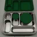 Stainless Steel Bento Box Kids, Kids Metal Bento Lunch Box BPA Free Lunch Box Containers 304 Stainless Steel Bento Box for School and Office(Green)