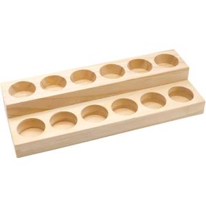 Essential Oil Display Stand Solid Wood Essential Oil Holder with 2 Tier Display Organizer Essential Oils Box Organizer Storage Rack for Organizing Displaying Holds 12 Bottles Shelves for Oil