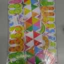 2 x 69Ft Hawaiian Bulletin Board Border Beach Ball Swimming Ring Parasol Flip Flops Adhesive Border Trim for Summer Classroom Chalkboard Wall Decor