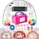 Balloon Arch Kit and Balloon Pump, 9Ft Tall & 10Ft Wide Adjustable Balloon Arch Stand with Water Base, Electric Pump, Balloons and Accessories for Wedding Birthday Party Decoration (Multicolor)