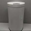 kaylowe Motion Sensor Bathroom Garbage Can with Lid 4 Gallon Stainless Steel Garbage Cans Automatic Touchless Garbage Bin for Kitchen, Bedroom, Office, Living Room, White