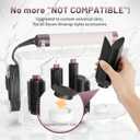 Affogato Acrylic Storage Holder Compatible with All Dyson Airwrap Styler Accessories, 6 Holes Countertop Organizer Stand for Diffuser Long Barrel Attachments for Bathroom