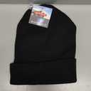 12 Pack Winter Beanie Hats, Unisex Thermal Toboggan Cold Weather Cuffed Caps Bulk Bundle (One Size, Black)