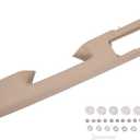 80995 Front Left Driver Side Armrest Repair Compatible with Chevy Silverado Suburban Tahoe Avalanche Sierra Yukon 2010-2014 with Door Release Handle Above Armrest 84127280, Tan 27 inch