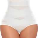 Tummy Control Shapewear Panties for Women High Waisted Body Shaper Slimming Shapewear Underwear Girdle Panty, Medium