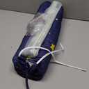 Twin Bed Tent Canopy, Space Indoor Blackout Privacy Toddler Bed Tent for Kids with Light, Portable Sleeping Floor Kids Playhouse (Blue, Twin Size) (Twin-76.4"L x 39"W x 49"H)