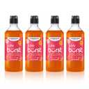 Sodastream Bubly Burst Peach Mango New Pour Bottles, 14.9 FL OZ (Pack of 4) (EXP 05/16/27)