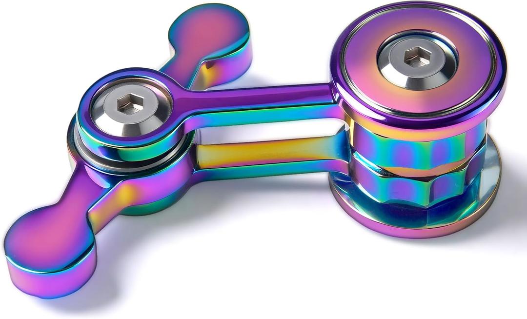Fidget Spinner for Adults, Metal Silent Figette Office Desk Toy Quiet Cool Gadgets Gifts for Teen Boys Kid Anxiety Stress Relief Calm Down Sensory Autism Autistic ADHD Airplane Travel Need Must Have (Color)