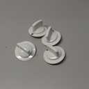 [UPGRADED] BlueStars 4 Packs WE1M652 Dryer Timer Control Knob with UPGRADED Metal Ring - Compatible with Hotpoint & GE Dryers - Replaces 1264289 AP3995164 PS1482196 AH1482196