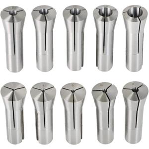 R8 Round Collet Set 10Pcs R8 Collet Chuck Spring Collet Set CNC Engraving Milling Lathe Chuck Tool 3-20MM Fit for CNC Engraving Machine and Milling Lathe Tool
