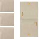 3pcs Small Jewelry Bags Zipper Jewelry Pouches Jewelry Organizer Cases Jewerly Rolls Small Bags for Jewelry Gift Bags Little Bags for Jewelry Travel Jewelry Pouch, 4"x4"(Beige)