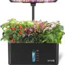 URUQ Hydroponics Growing System Garden: 8 Pods Indoor Herb Garden with Grow Light Plants Germination Kit Quiet Automatic Hydroponic Height Adjustable - Gardening Gifts for Women Kitchen