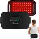 YUHUO Cordless Heating Pad for Back, 660nm 850nm LED for Waist Knee Elbow | Waist Belt Wrap with Heat 4 Adjustable Modes & 3 Intensity Modes, 90-Minute Rechargeable Battery, Built-In Auto Shutoff Timer