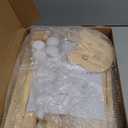 Stuffed Animal Storage Zoo Organizer  Tall Wooden Tower Holder for Large Plush Toys  Vertical Space Saving Cage Display  Kids Playroom Nursery Bedroom Toy Organization Solution (Natural)