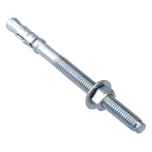 Party Animals 3/8 x 5 Inch Wedge Anchor, 25 PCs Zinc-Plated Industrial Anchor Bolts for Cement, Concrete