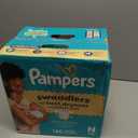 Pampers Swaddlers Diapers, Size 0 (up to 10 lbs), 140 Count, Absorbent, Keeps Baby Dry and Comfortable, Skin Safe Disposable Baby Diaper 