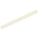 MECCANIXITY Brass Rods 1/4 Inch x 35 Inch Brass Solid Round Rod for Handle Pin DIY Craft Material Pack of 3