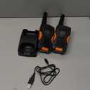 Cobra RX680 Walkie Talkies (2-Pack) - Rugged & Splashproof Two Way Radios Long Range, IP54 Water Resistant Design, 60 Pre-Programmed Channels, Weather Alerts, Included Charging Dock (Black/Orange)