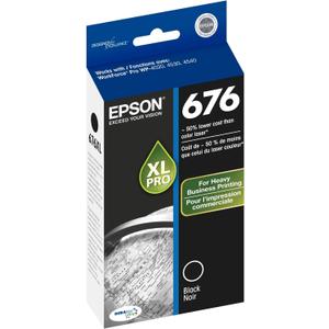 Epson T676XL DURABrite  Cartucho de inyeccin de tinta Ultra 676, Negro