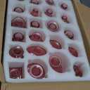 RUCKAE Pink Flower Vase in Bulk 22 Glass Bud Vases Vintage Small Vases for Centerpiece Table Wedding Decorations Home Decor Party (Pink)